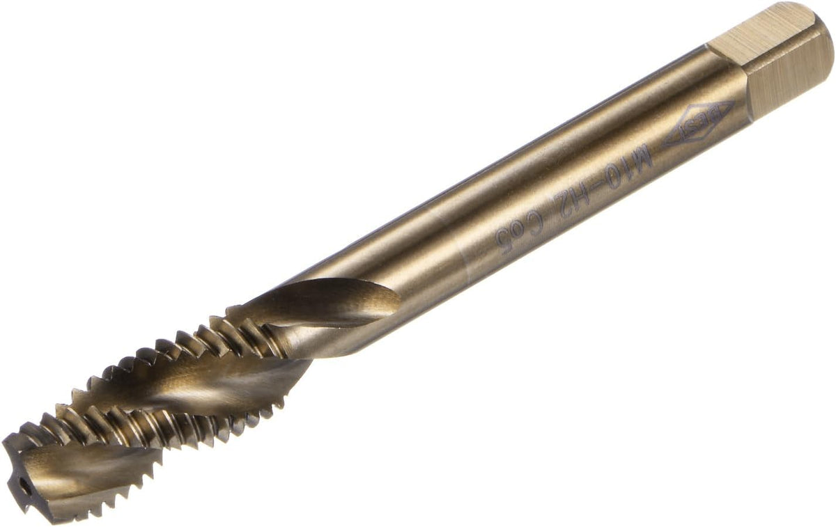 Metric Spiral Flute Thread Taps, M10 x 1.5 H2 Screw Threading Tap, Machine Tapping Tools for Machinist Repair (M35 Cobalt High Speed Steel (HSS-CO), Uncoated)