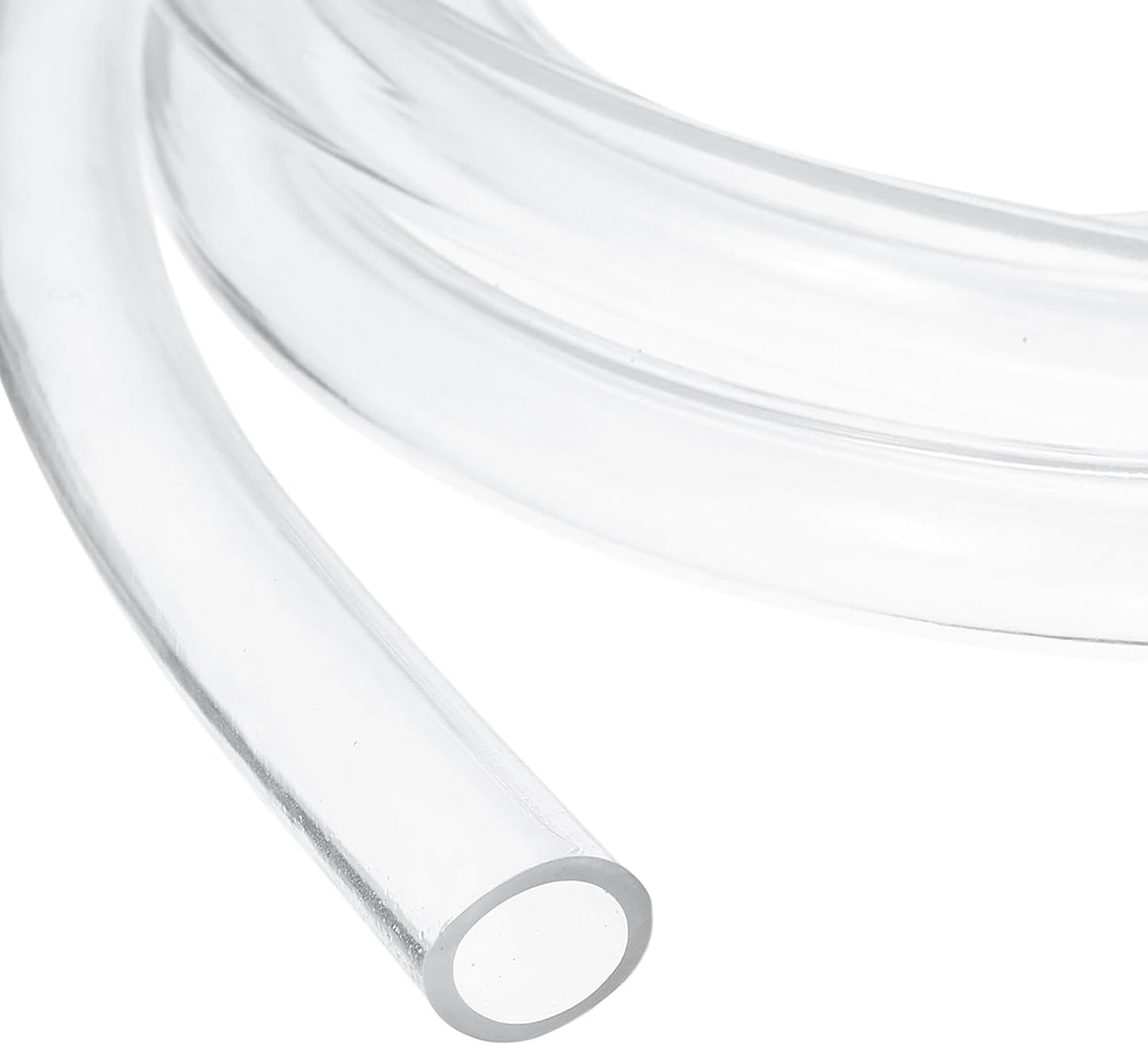 Clear PVC Tubing, 15mm ID x 20.20mm OD - 6ft PVC Tube Lightweight Vinyl Hose, Transparent Flexible Plastic Water Tubing for Air Oil Water Transfer Aquarium Irrigation