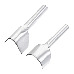 40mm Half-Round Leather Cutter Punch 40mm V-Shaped Strap End Punch Tool for DIY Craft 2pcs