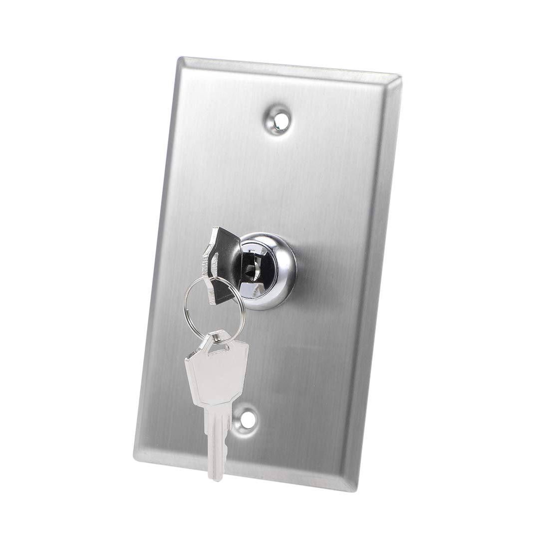 Key Lock Switch On/Off Emergency Door Release DPST for Access Control Panel Mount with 2 Keys