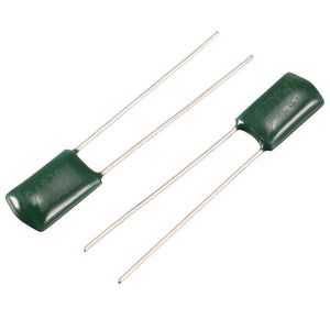 a14070900ux0114 AC 100V 3.3nF 3300pF Through TOLE Polyester Film Capacitors 90 Piece, 0.2 inches Width, 1.42 inches Length