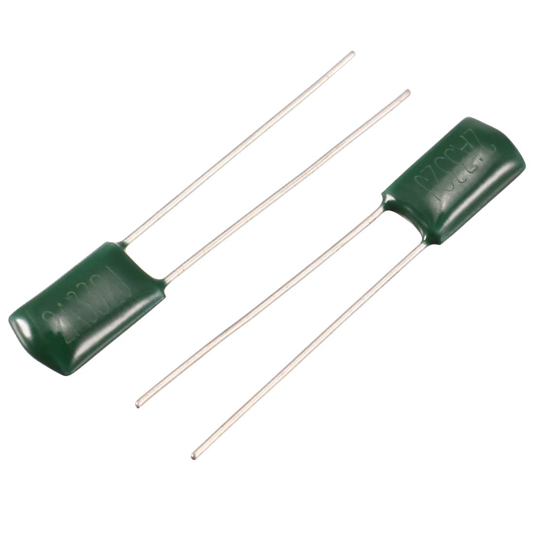a14070900ux0114 AC 100V 3.3nF 3300pF Through TOLE Polyester Film Capacitors 90 Piece, 0.2 inches Width, 1.42 inches Length