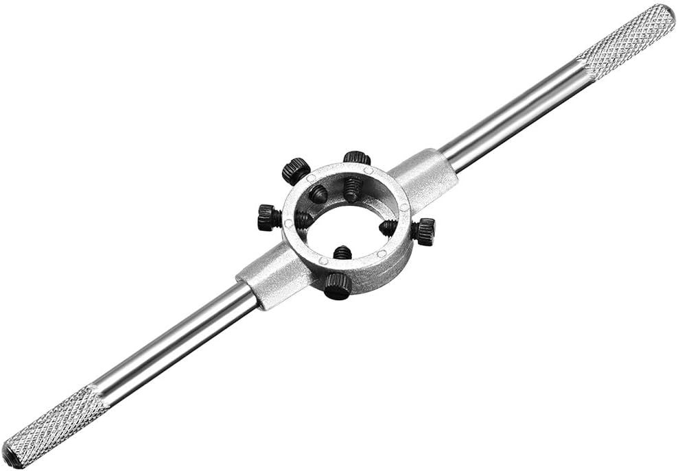 25mm Round Die Stock Handle Wrench Holder,for Metric M7-M9 / 13mm-25mm Round Die, with Knurled Handle