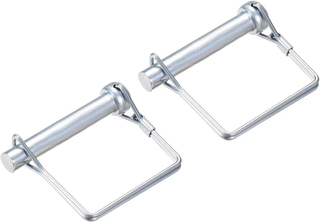 Shaft Locking Pin - 10mm x 60mm Coupler Pin for Farm Trailers Wagons Lawn Garden in Square 2Pcs