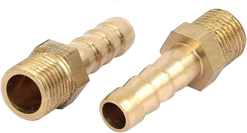 1/8BSP Male Thread 6mm Hose Barb Tube Fitting Coupler Connector Adapter 6pcs