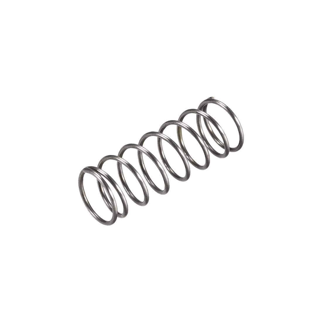 Compression Spring,10mm OD, 0.8mm Wire Size, 15mm Compressed Length, 30mm Free Length,30N Load Capacity,Gray,10pcs