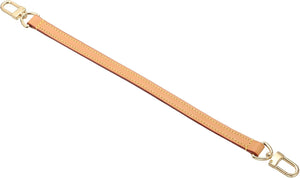15 Inch Genuine Leather Purse Strap, 0.59 Inch Wide Short Shoulder Bag Strap Replacement Purse Straps Replacement for Women DIY Handbag Underarm Shoulder Bags, Tan