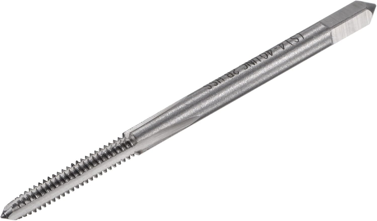 Thread Milling Tap 4-40 UNC, M42 HSS (High Speed Steel) Uncoated 3 Straight Flutes Machine Screw Threading Tap 2B Tolerance Grade