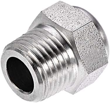 Exhaust Muffler NPT1/8 Male Thread Strainer Stainless Steel Breather Pneumatic Air Muffler