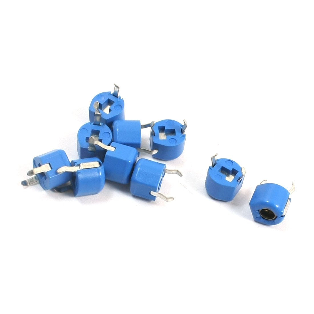 a14052600ux1103 10 Piece Blue Housing 6 mm Diameter 5pF Top Adjustable Trimmer Capacitors