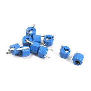 a14052600ux1103 10 Piece Blue Housing 6 mm Diameter 5pF Top Adjustable Trimmer Capacitors