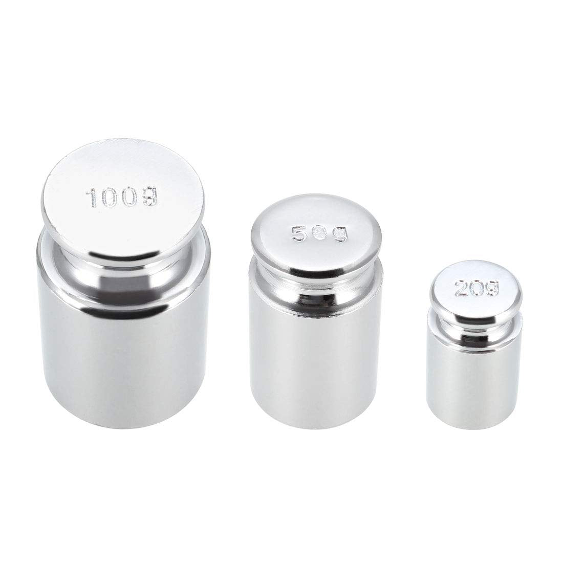 Calibration Weight Set 20g 50g 100g M1 Precision Chrome Plated Steel for Digital Balance Scales