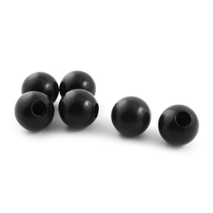 a14092200ux1263 6Pcs M10 x 32 mm Threaded Mounted 32 mm Diameter Ball Lever Knobs Black Pack of 6