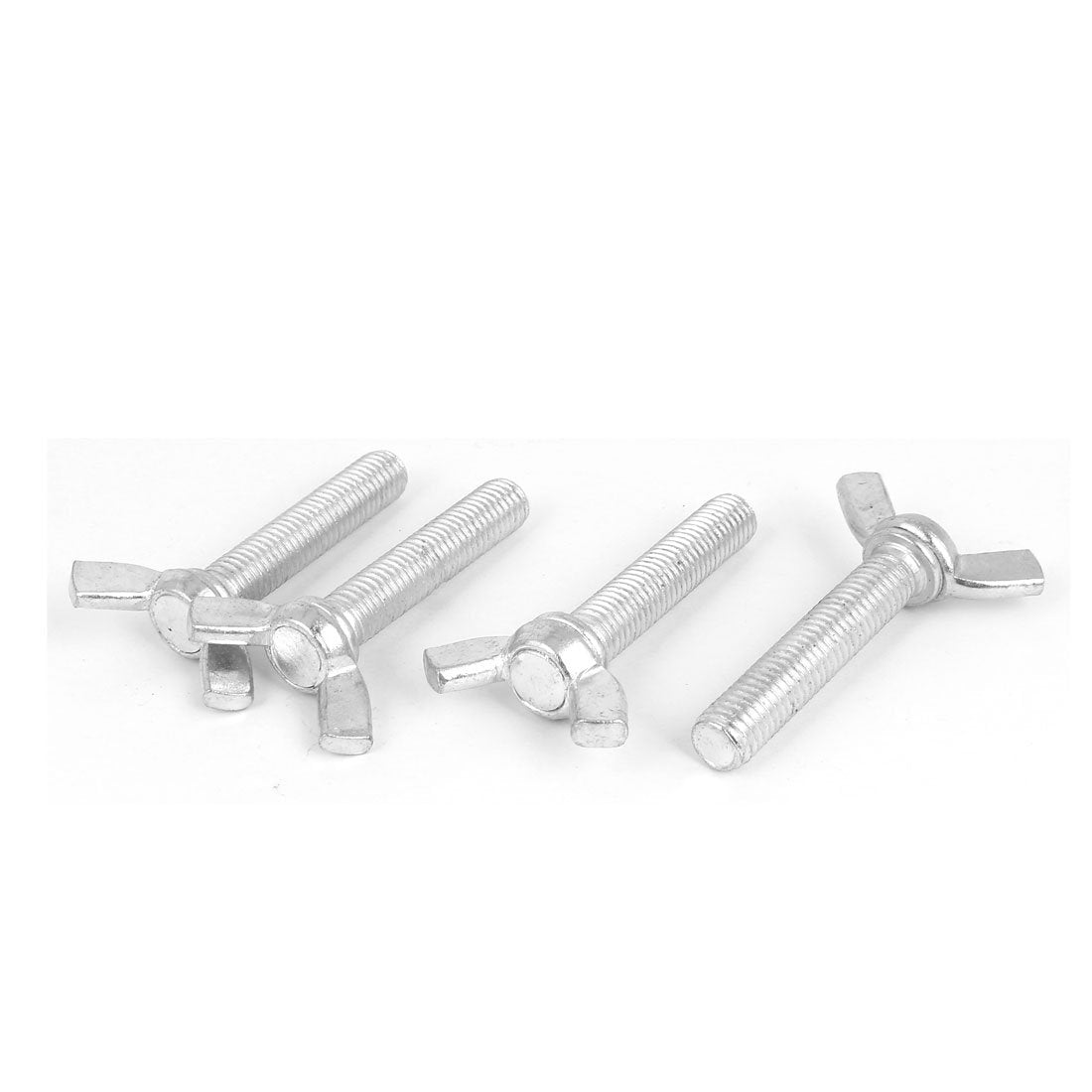 M10x50mm 1.5mm Pitch Carbon Steel Wing Bolt Butterfly Screw 4pcs