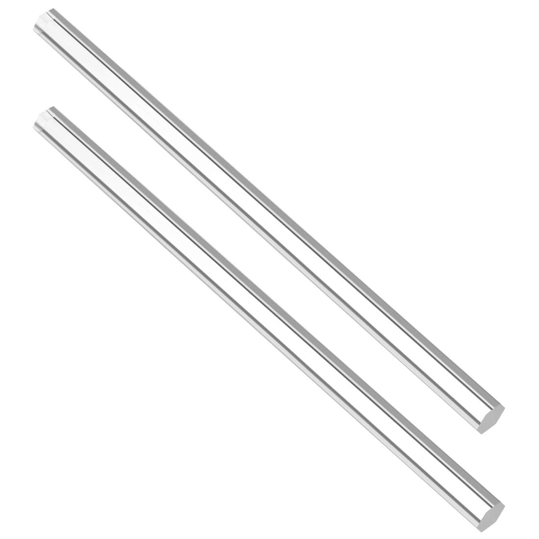 Acrylic Hexagon Rod Clear 12mmx12mmx250mm Solid Plastic PMMA Bar Stick 2pcs