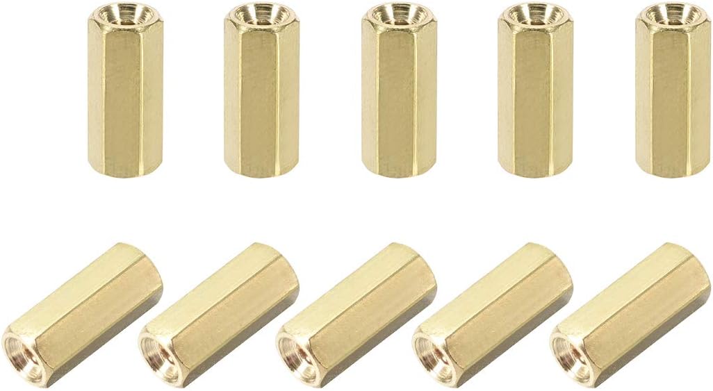 M2.5x11mm Female-Female Hex Brass PCB Motherboard Spacer Standoff for FPV Drone Quadcopter, Computer & Circuit Board 50pcs