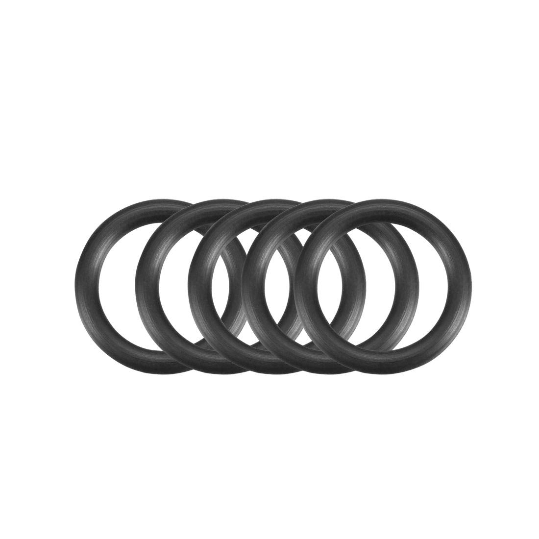 Nitrile Rubber O-Rings 14mm OD 10mm ID 2mm Width, Metric Nitrile Rubber Sealing Gasket, Pack of 100
