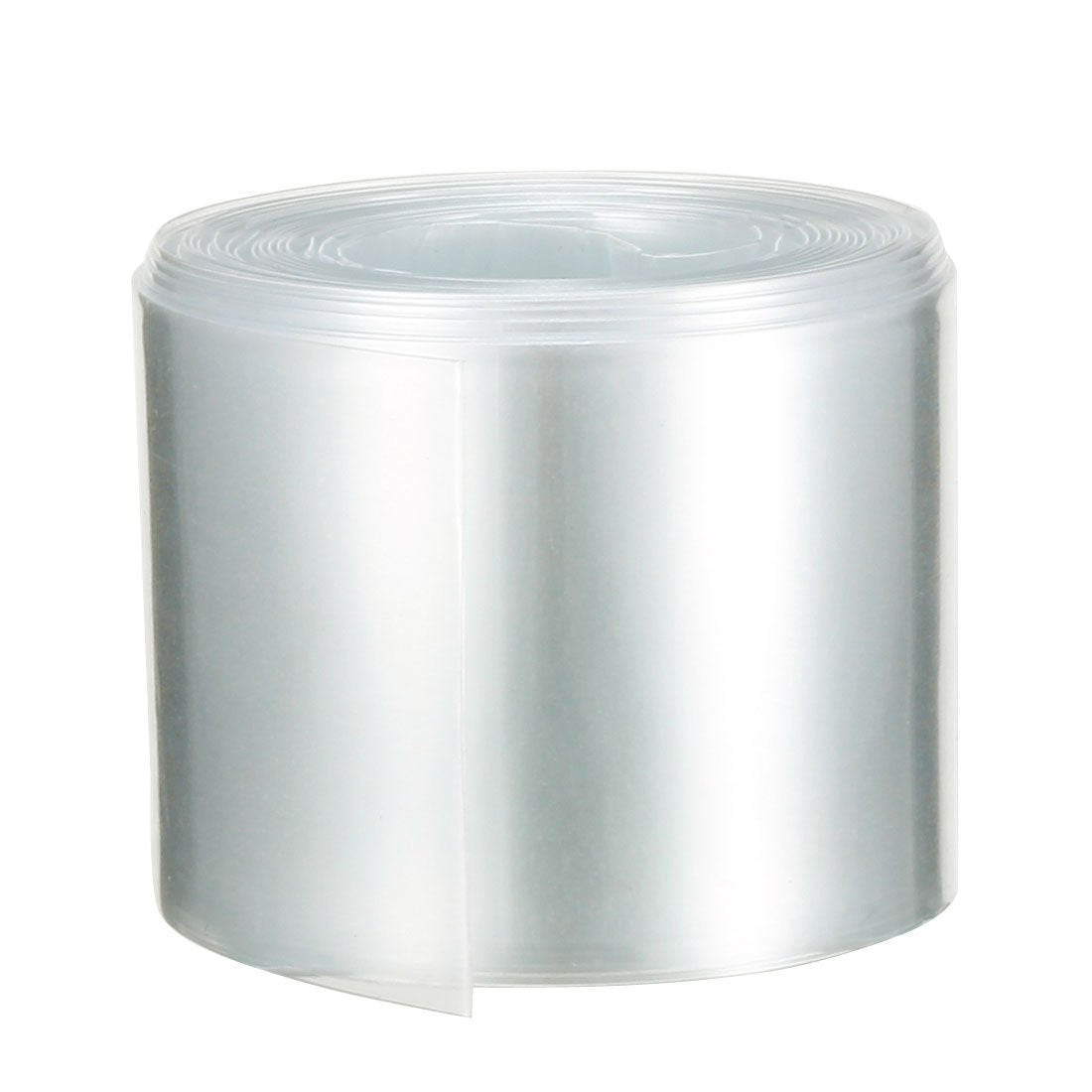 43mm Flat Width 27mm Dia PVC Heat Shrink Tubing Battery Wrap 5m Long for 26650 Battery Clear