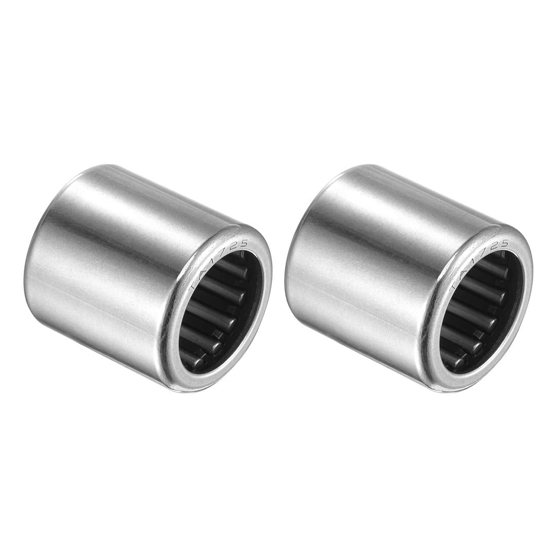 TA1725 Needle Roller Bearings 17mm Bore 24mm OD 25mm Width Chrome Steel Open End 2pcs