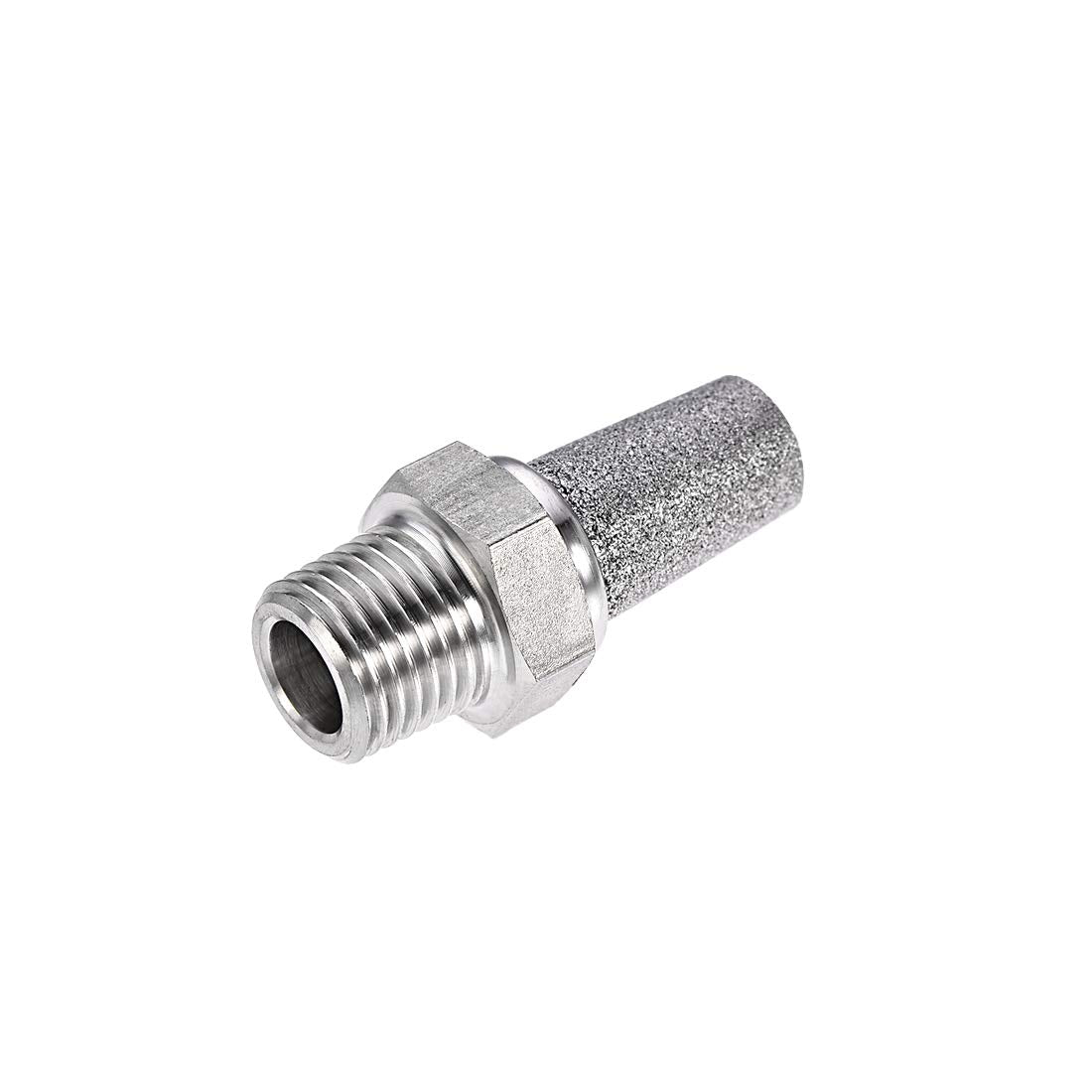 Exhaust Muffler G1/4 Male Thread Sintered Stainless Steel Breather Pneumatic Air Muffler