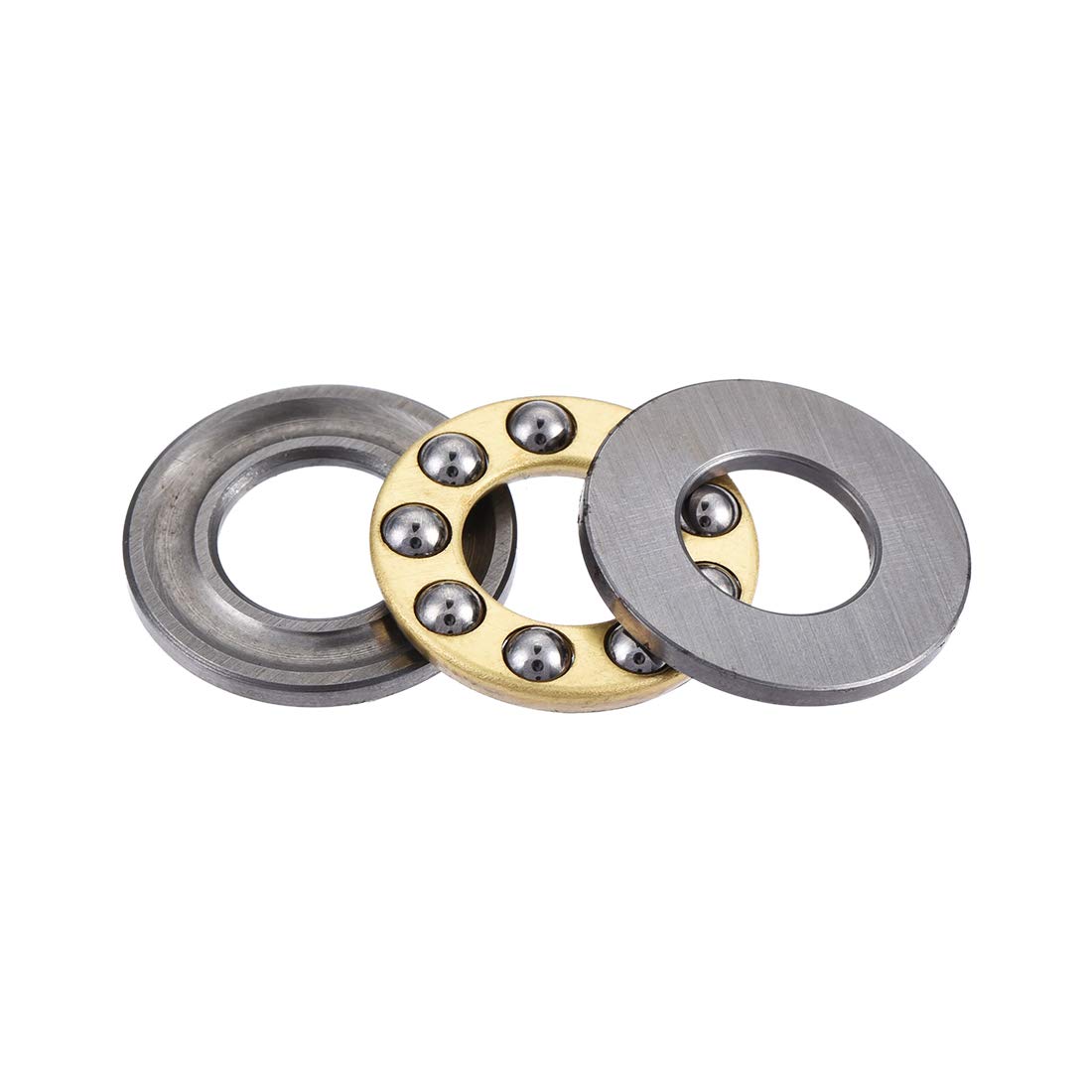 F8-16M Thrust Ball Bearings 8mm x 16mm x 5mm Carbon Steel Single Direction 2pcs
