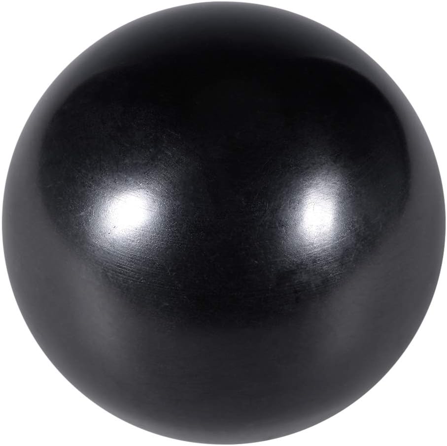 4 Pcs Thermoset Ball Knob M10x1.5mm Female Thread Machine Handle 40mm Diameter Smooth Rim Black