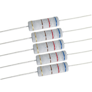 10 x 5W 700V 620 ohm Metal Oxide Film Resistors Wire Lead