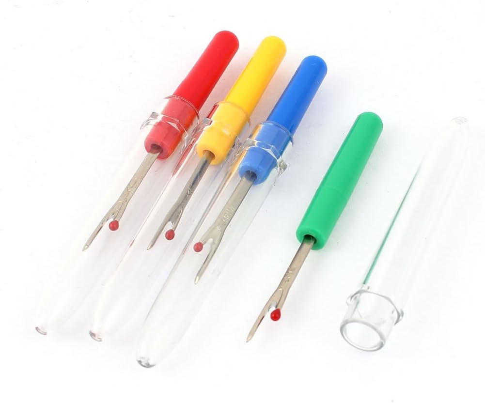 LinkMejor Plastic Thread Cutter Seam Rippers Stitch Sewing Tool 4 Pcs