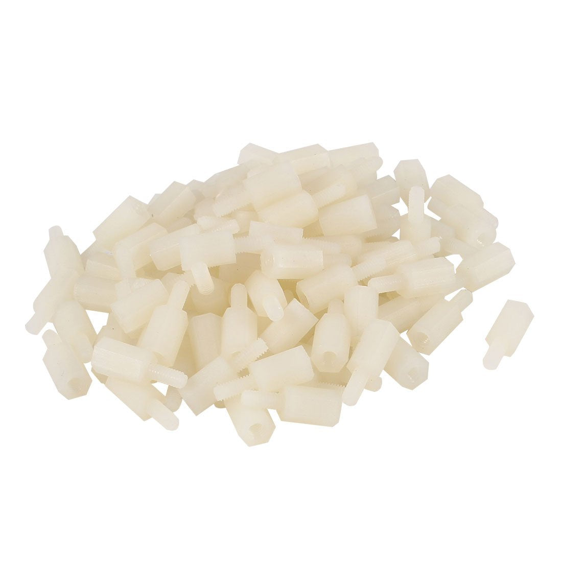 100 Pcs M2.5 x 8mm + 6mm Hex Hexagonal Threaded Spacer Support
