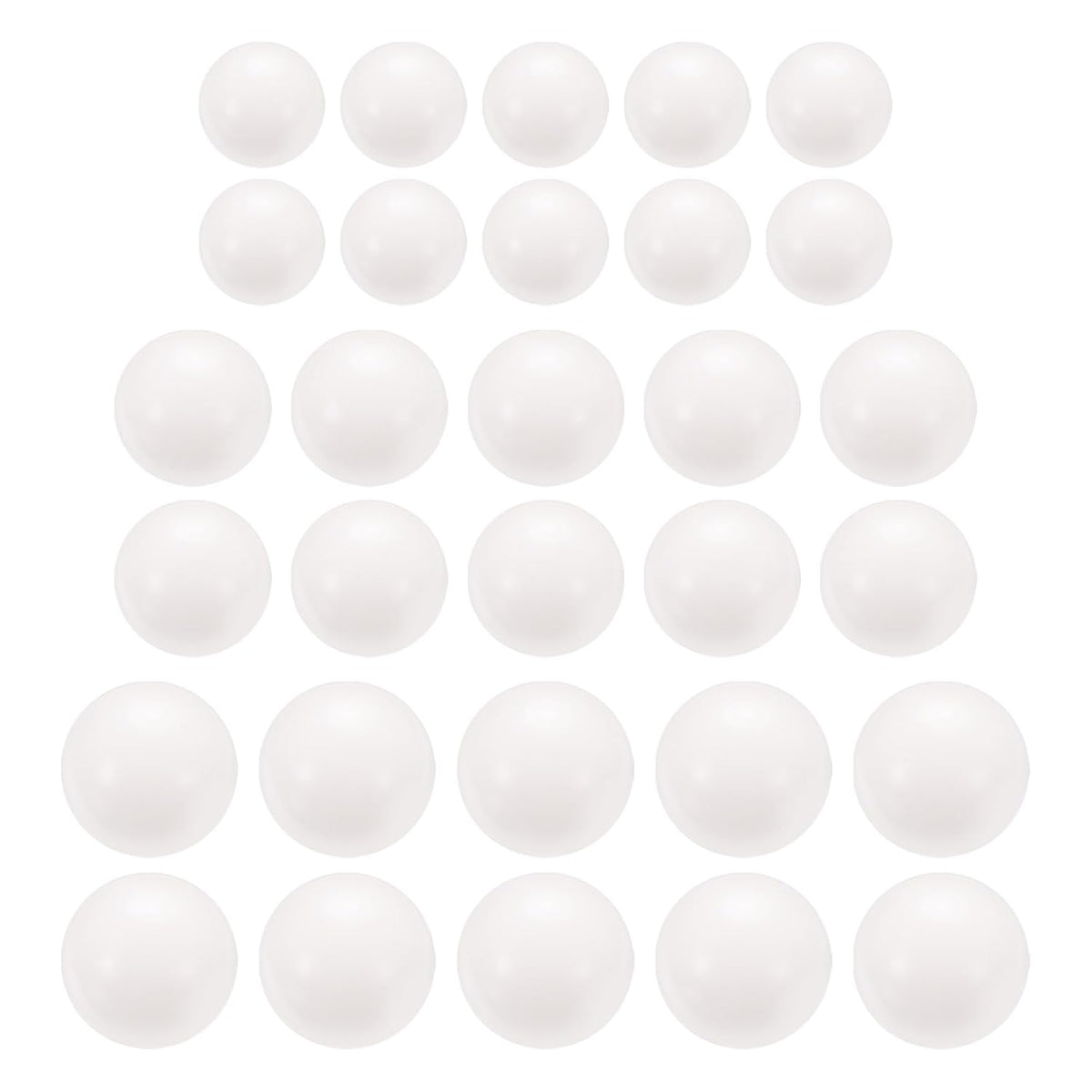 30pcs POM Bearing Balls 5/8" 1/2" 3/4" Solid Plastic Bearing Balls, Precision POM Balls