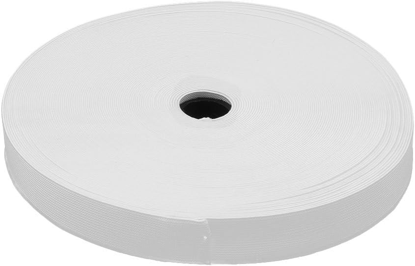 LinkMejor Polyester Family Clothes Dress Skirt Elastic Band Roll 13 Yards White