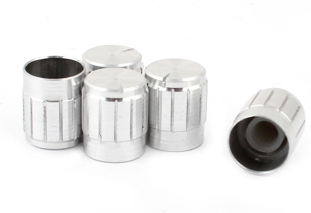 5pcs Aluminum Alloy Potentiometer Volume Control Knob 14mm x 17mm