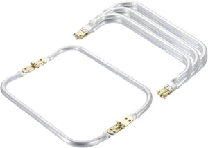 Metal Purse Frame 9 in, 4 Pcs Rectangle Frame Kiss Lock, Bag Frame Hardware Replacements for DIY Purse Handle Bag Making, Clutch Coin Purse Frames