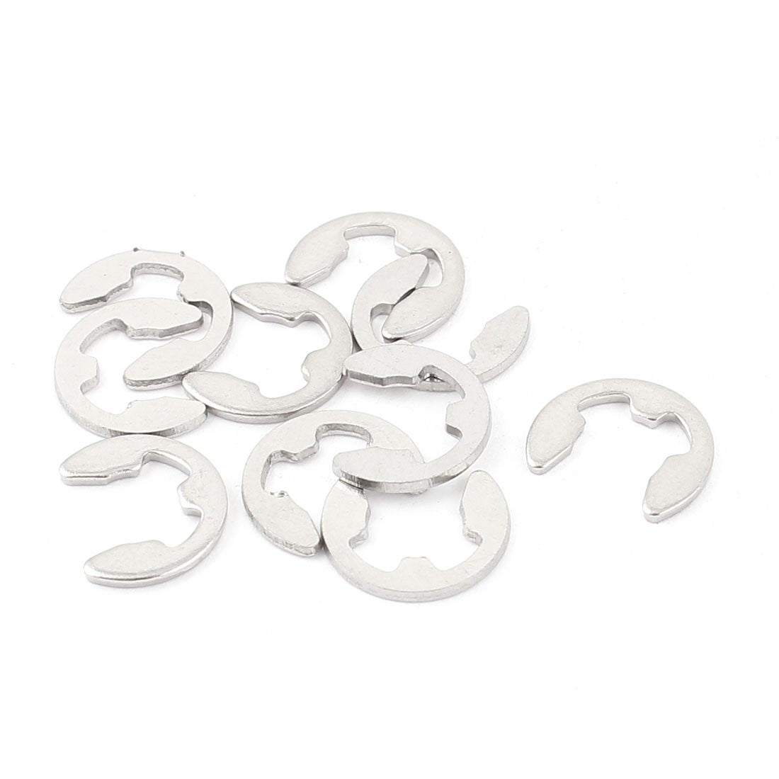 Fastener External Retaining Snap Ring E-Clip Circlip 6mm 10pcs