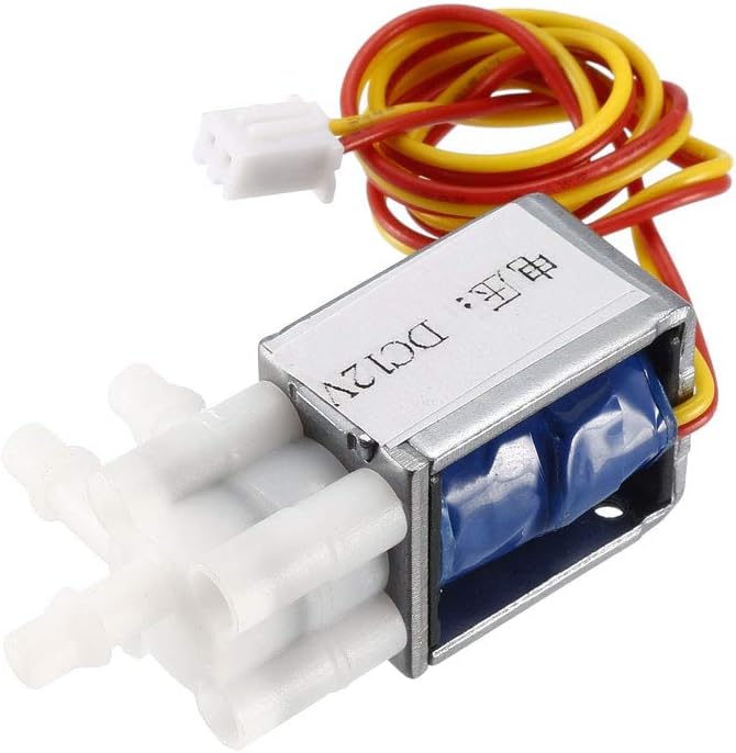 Mini Solenoid Valve 2 Position 3 Way Normally Open DC12V 0.19A Water Air Solenoid Valve