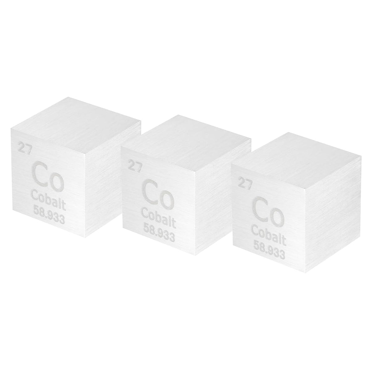 3 Pcs Tin, 1 Inch High Density Metal Element Metal Density for Chemical Elements Collection Science Education Experiment Application, Silver