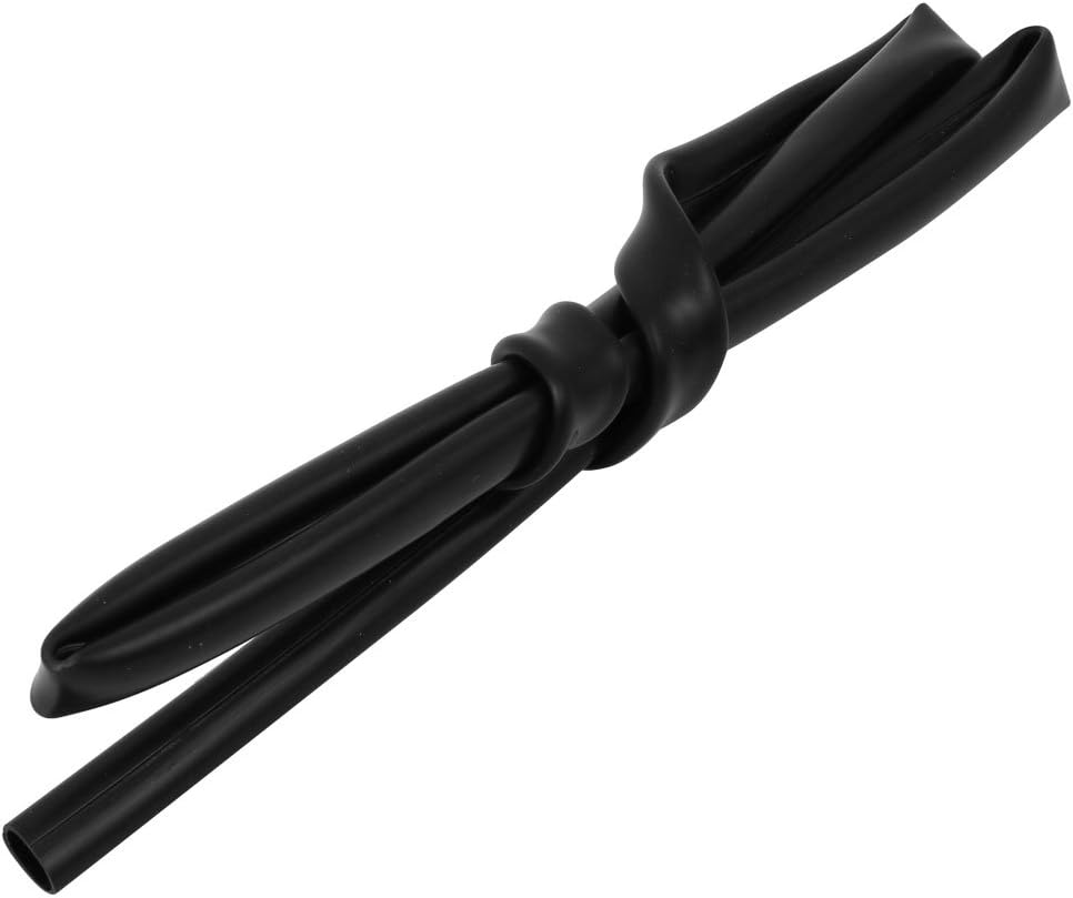 10mmx12mm Heat-Resistant Silicone Rubber Tube Hose Pipe Black 1M Length