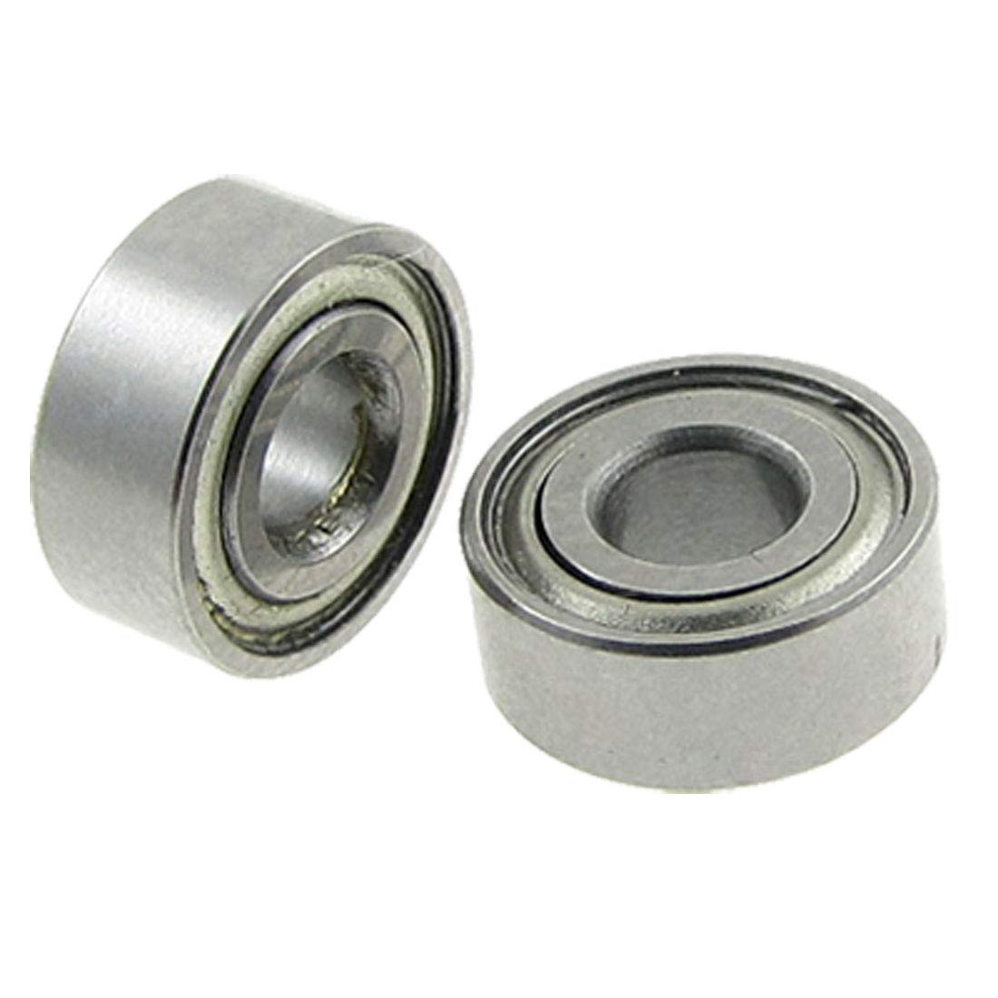 5 Pcs 4 x 10 x 4mm Miniature Deep Groove Radial Ball Bearings L-1040