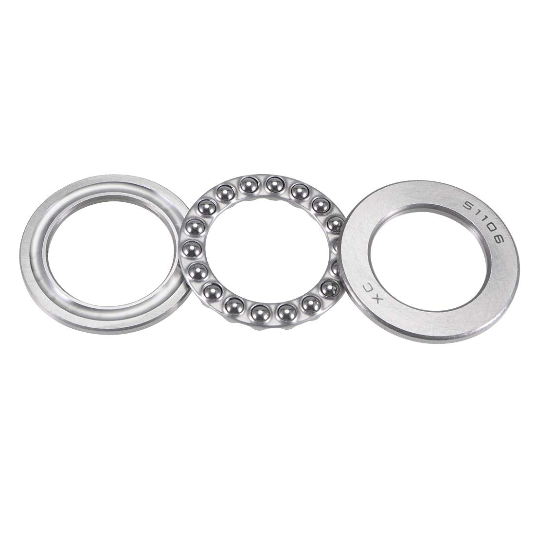 51106 Carbon Steel Thrust Ball Bearing 3 Part 30mmx47mmx11mm