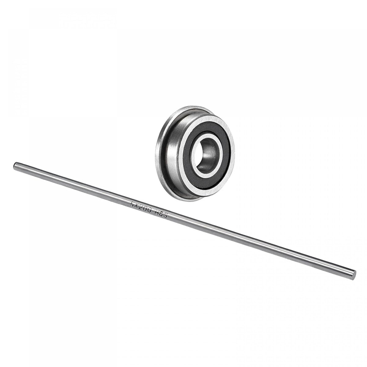 10pcs Deep Groove Ball Bearings F695-2RS with 2pcs 5mm x 200mm HSS Round Rod