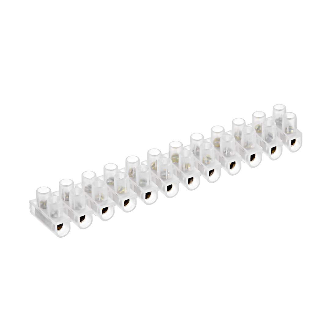 Terminal Strip Screw Terminal Barrier Block 20A 12 Position Dual Row Type U Wire Connector