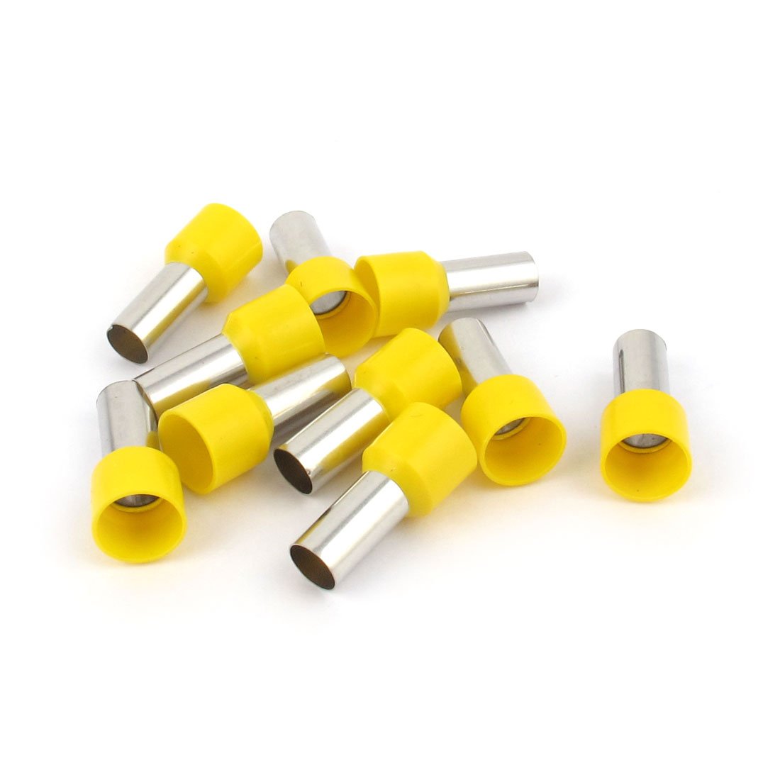 Wire Crimp Terminal Insulated Ferrule E16-12 6AWG with 10 Piece, 16 mm, Yellow