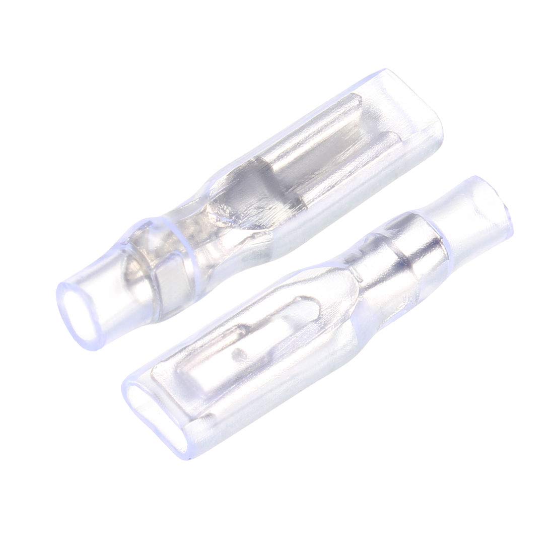 100pcs 2.8mm Quick Splice Wire Terminals Female Spade Crimp Connector with Insulated Sleeve