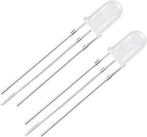 20PCS 5mm 3-Pin Dual Bi-Color Diffused Common Cathode LED Diode Light