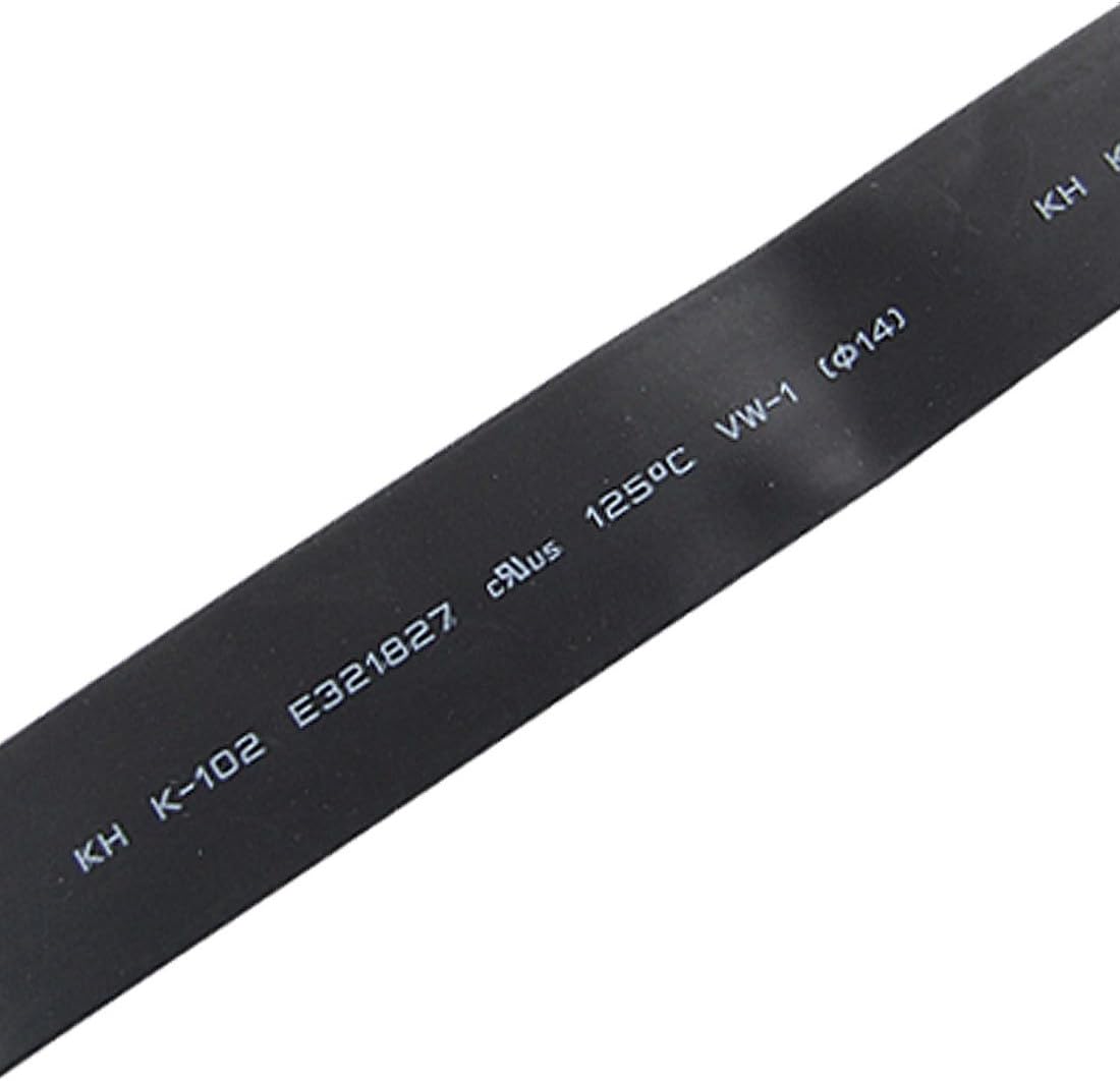 14mm 3 Meter Black Tube Sleeving Sleeve Heat Shrinkable Tubing
