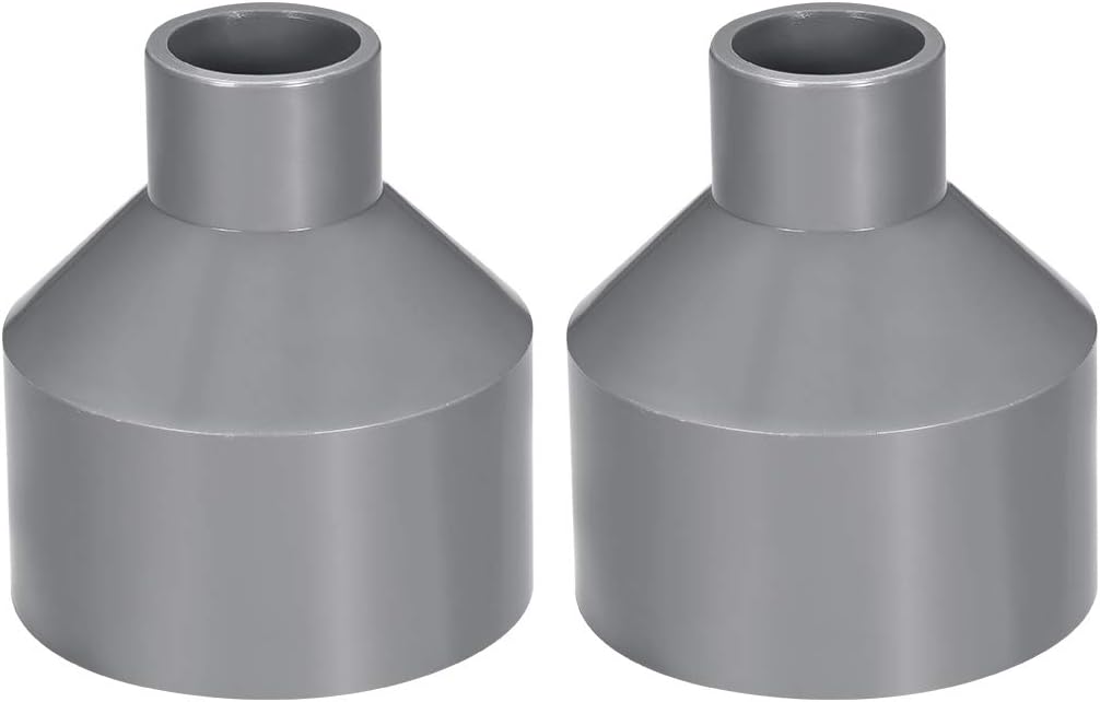 PVC DWV Reducing Coupling Schedule 40 Gray 25mm x 63mm Socket 2pcs