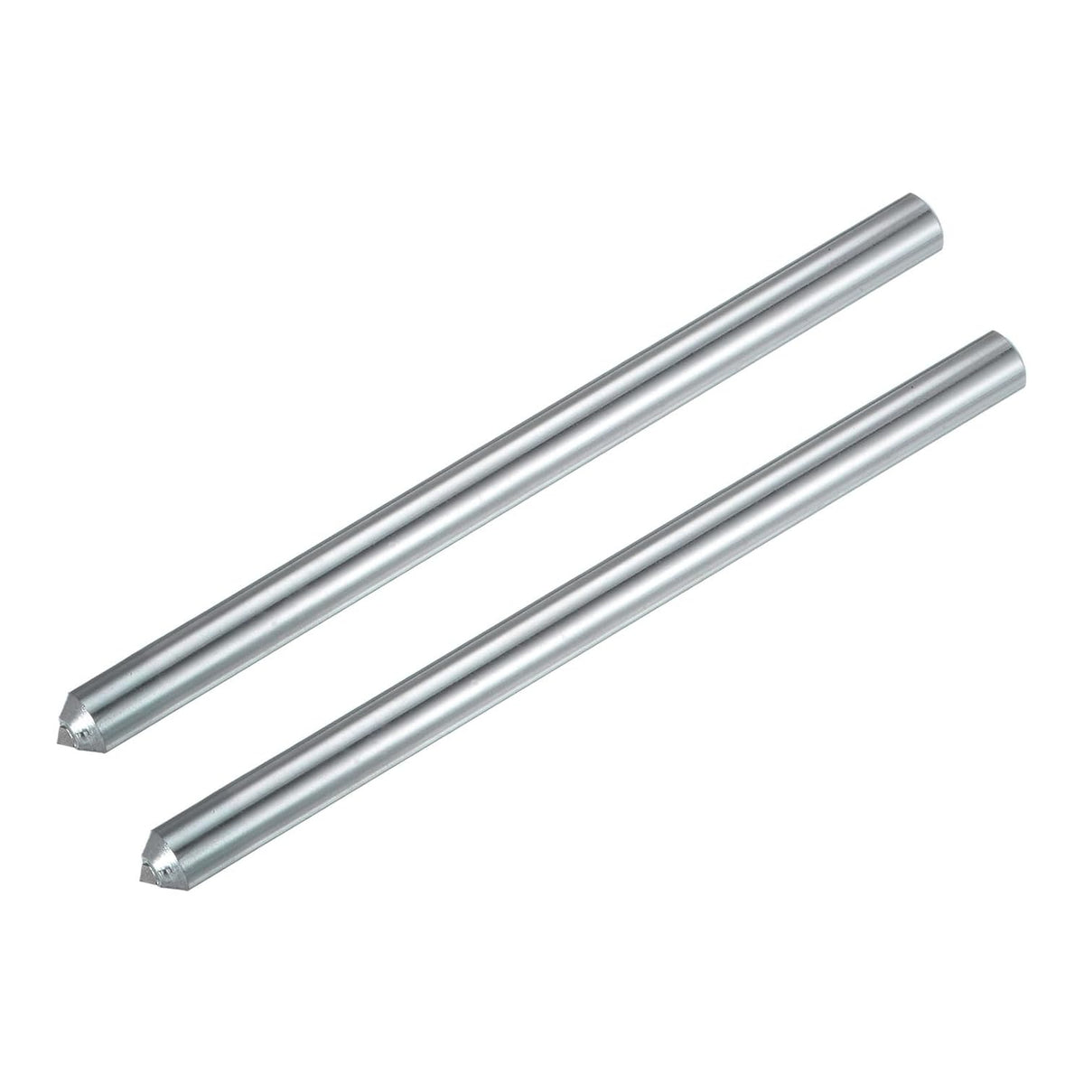 2pcs Diamond Dressers Single Tapered Point Grinding Wheel Round Pen Dressing Tools 3/8" x 6", Silver Tone