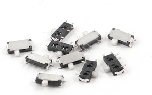 10 Pcs On/Off SPDT 7 Pin Slide Power Panel PCB Surface Mounted Devices SMT Switch 7x3mm