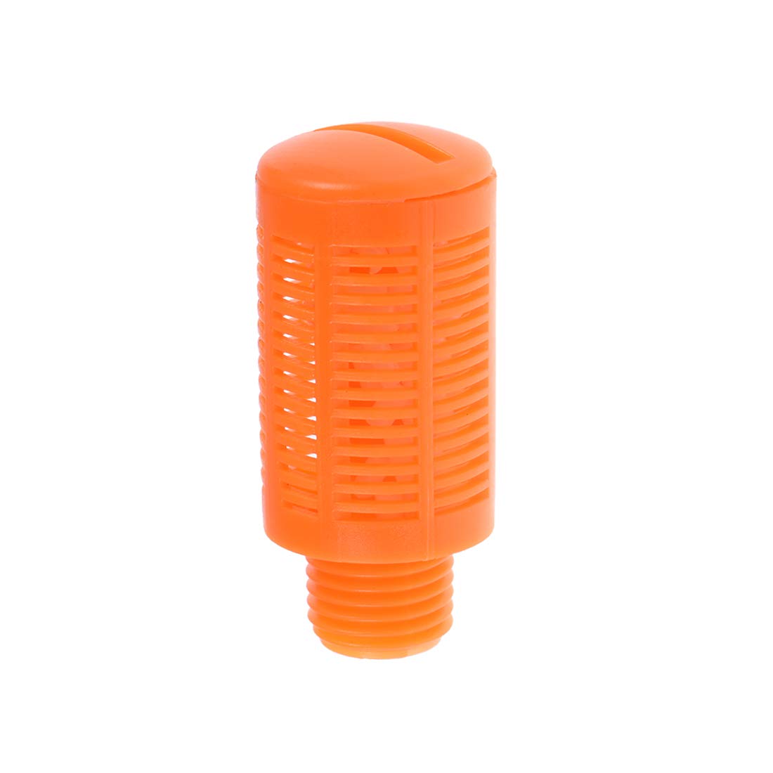 Plastic Pneumatic Muffler Exhaust Air Line Silencer 1/4 PT Orange 10pcs