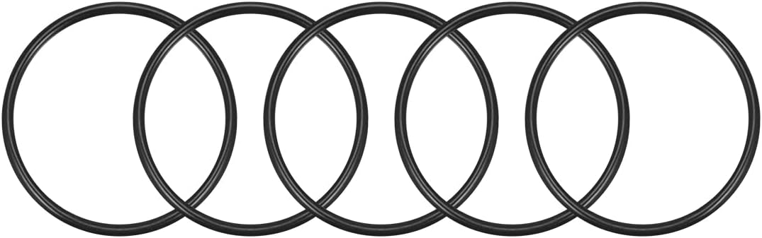 Nitrile Rubber O-Rings 52mm OD 47.2mm ID 2.4mm Width, Metric Sealing Gasket for Automotive Machine Plumbing, Pack of 5